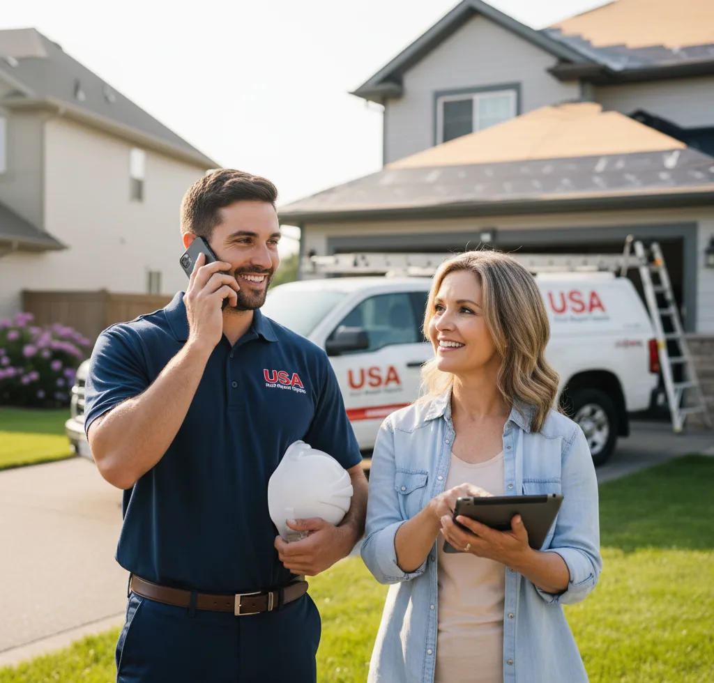 USA Roof Repair Experts customer support in Williams Bay